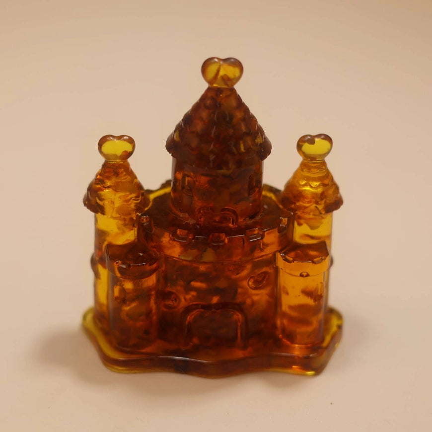 Castle Baltic Amber Figurine