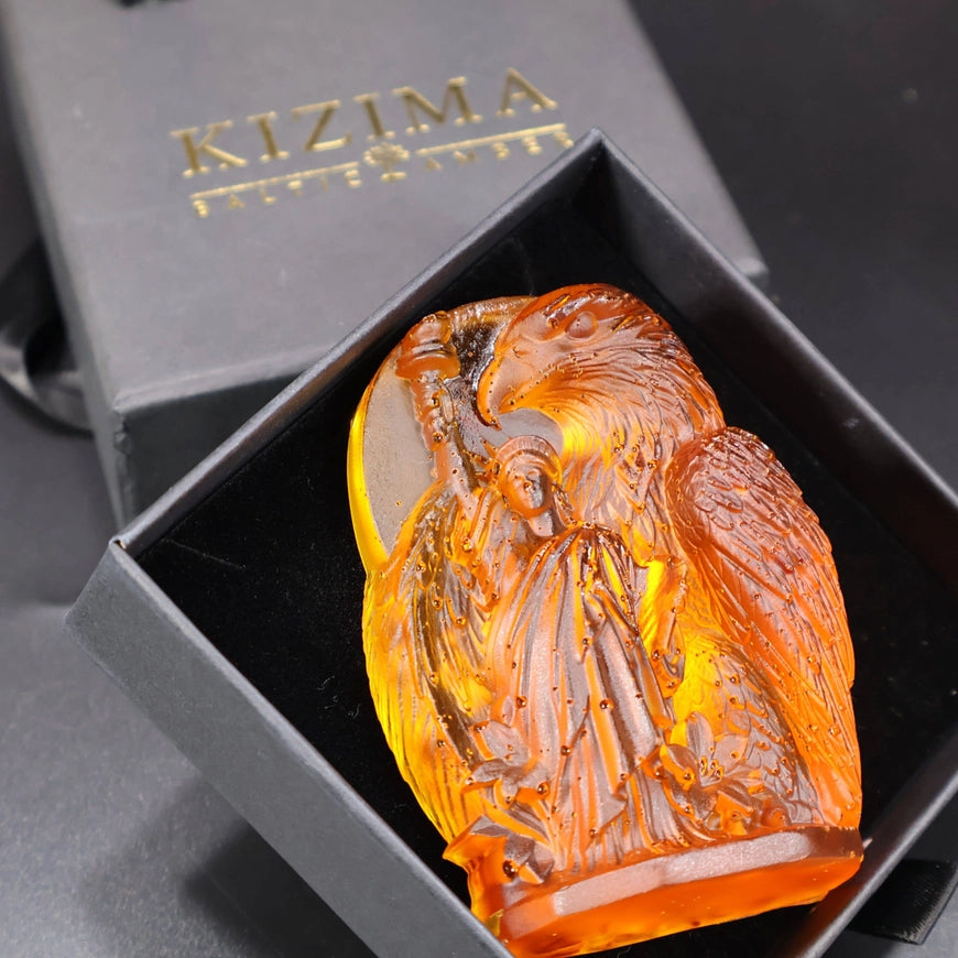 Eagle & Liberty Baltic Amber Statue
