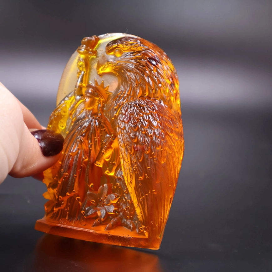 Eagle & Liberty Baltic Amber Statue