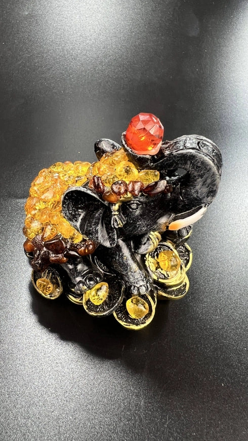 The Money Elephant Baltic Amber Figurine