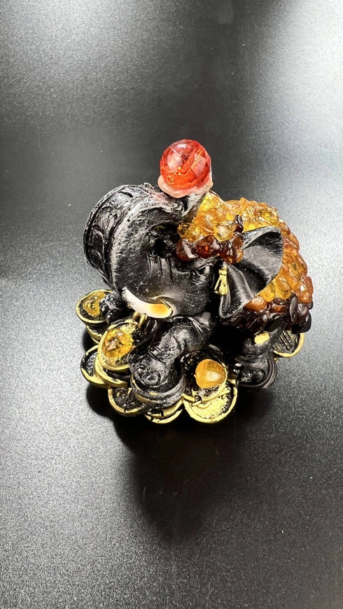 The Money Elephant Baltic Amber Figurine