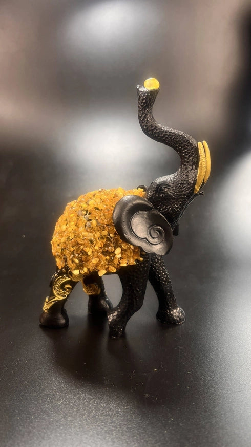 The African Elephant Baltic Amber Figurine
