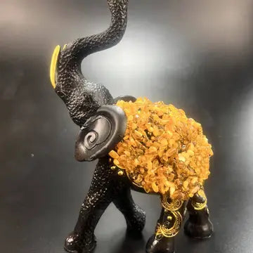 The African Elephant Baltic Amber Figurine