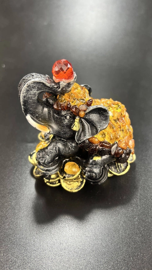 The Money Elephant Baltic Amber Figurine