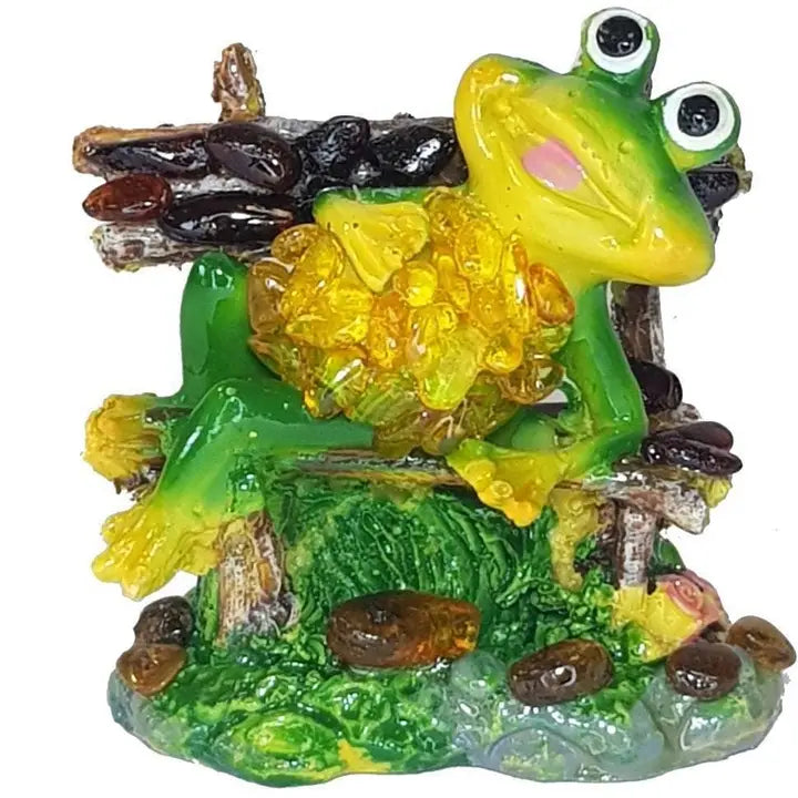 Exclusive Frog Baltic Amber Figurine