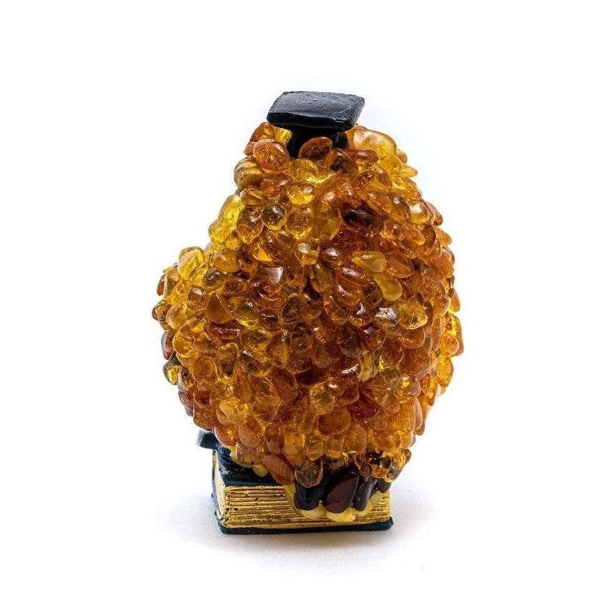 Genuine Owl Baltic Amber Figurine