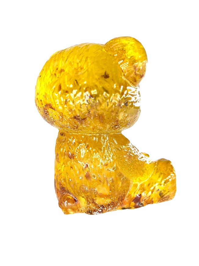 Golden Bear Baltic Amber Figurine