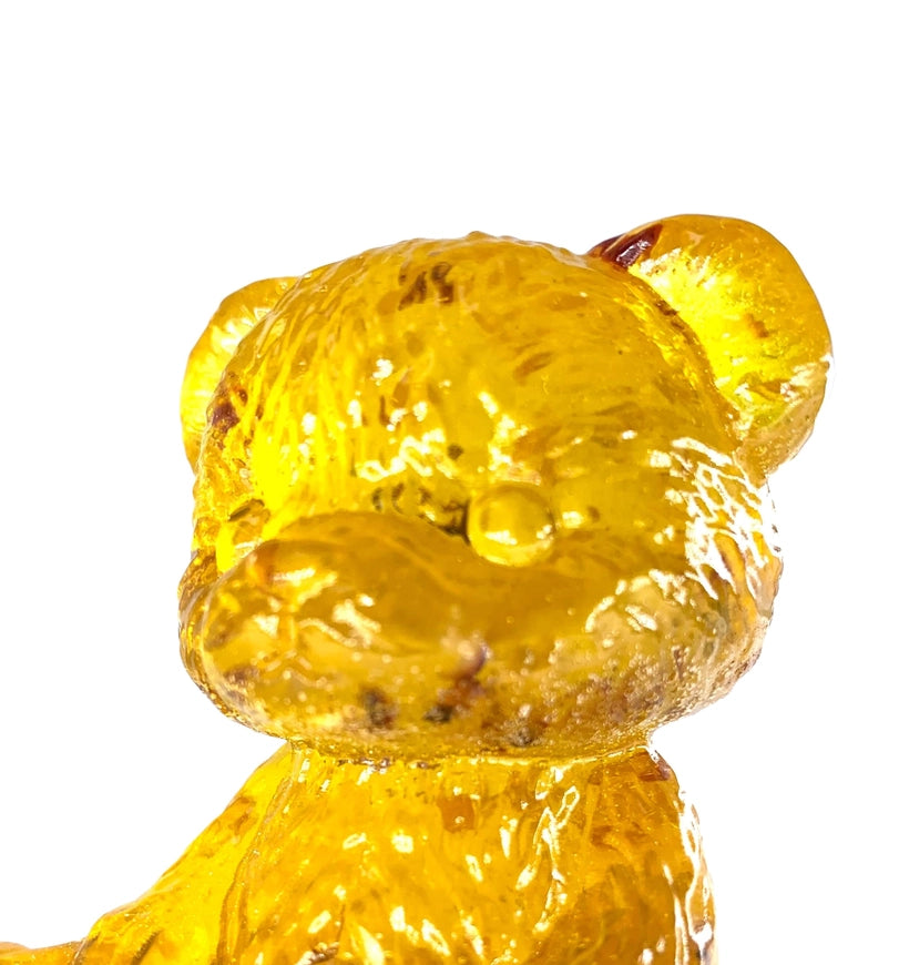 Golden Bear Baltic Amber Figurine