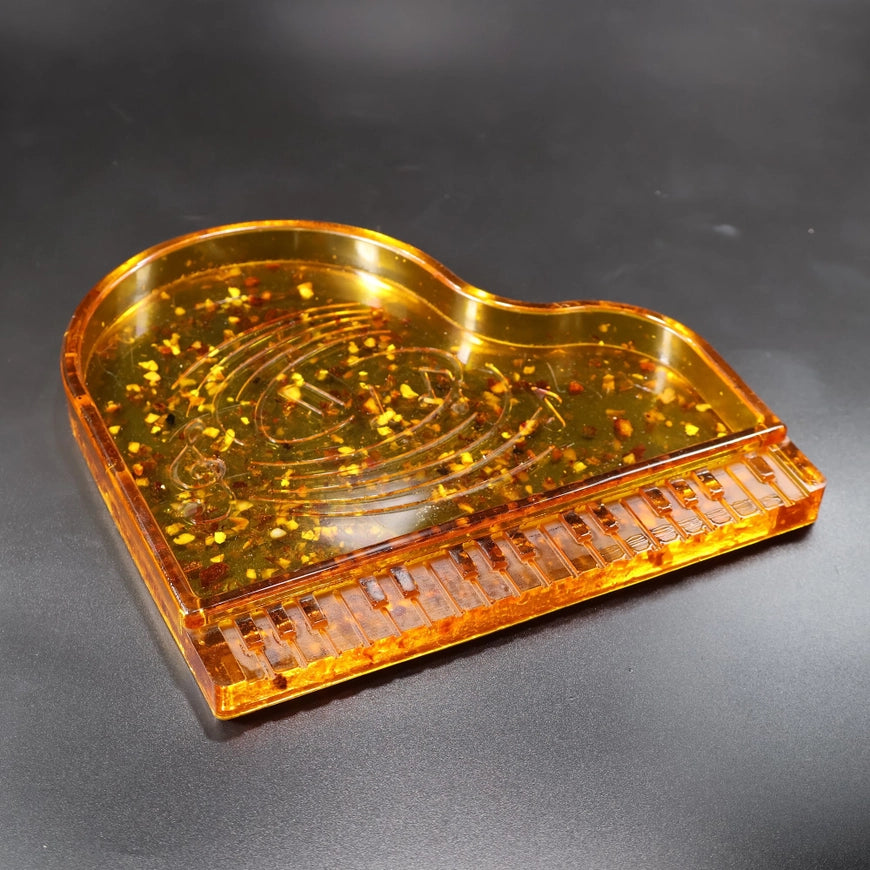 Grand Piano Baltic Amber Jewelry Box