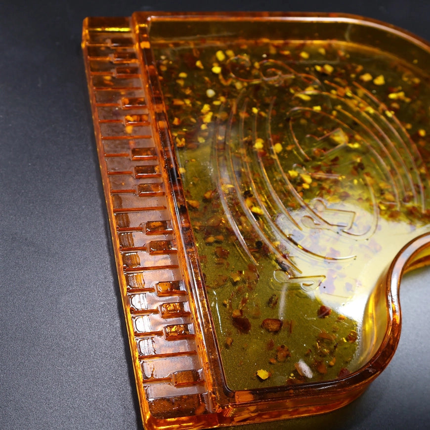 Grand Piano Baltic Amber Jewelry Box
