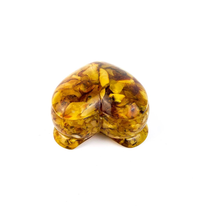 Heart Baltic Amber Jewelry Box