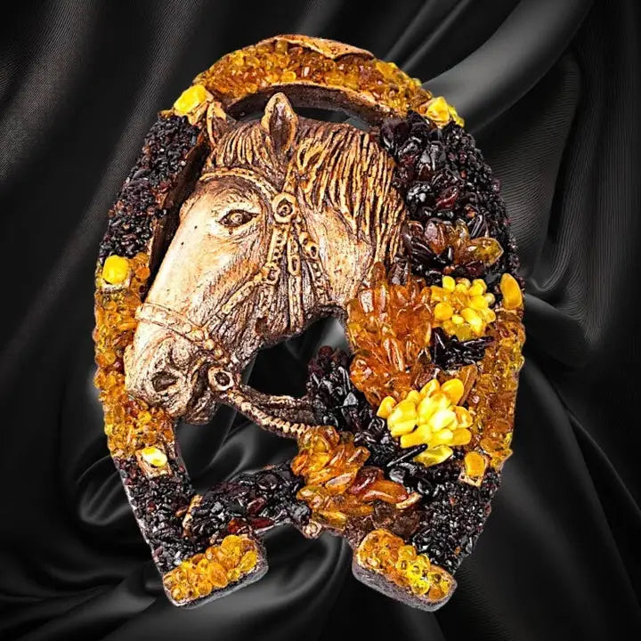 Horseshoe Baltic Amber Talisman