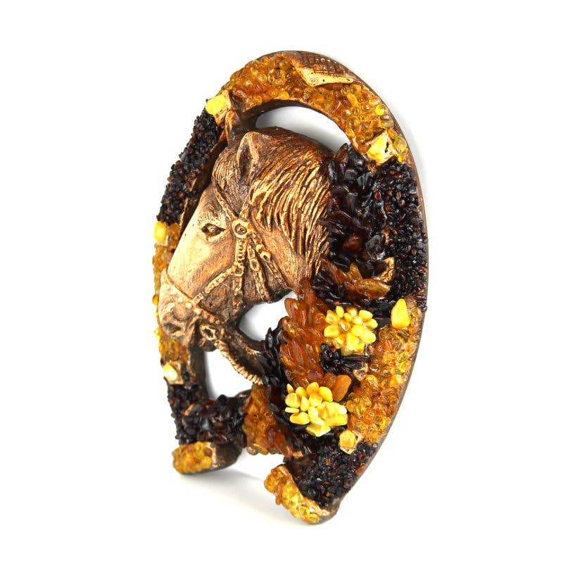 Horseshoe Baltic Amber Talisman