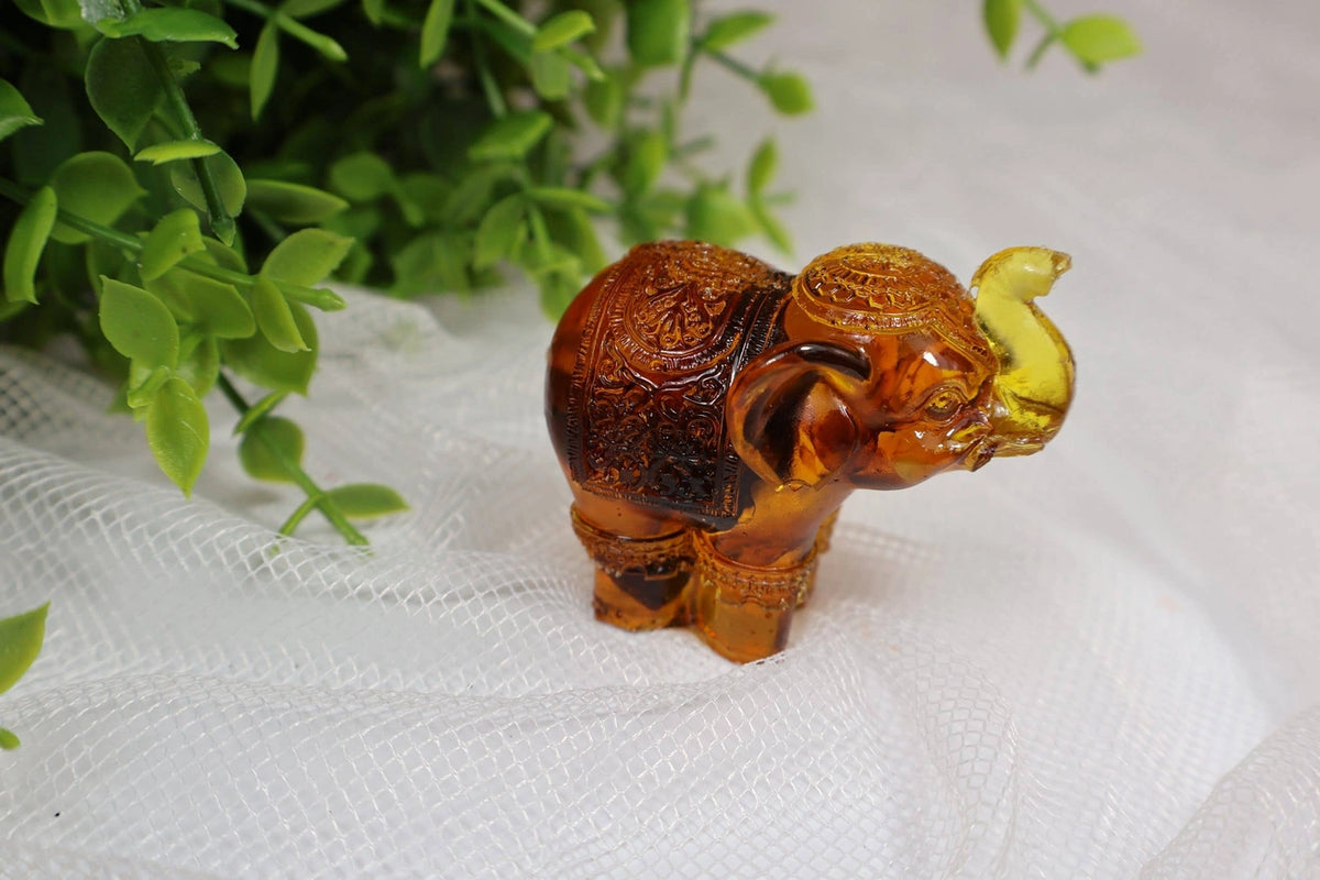 Lucky Elephant Baltic Amber Figurine