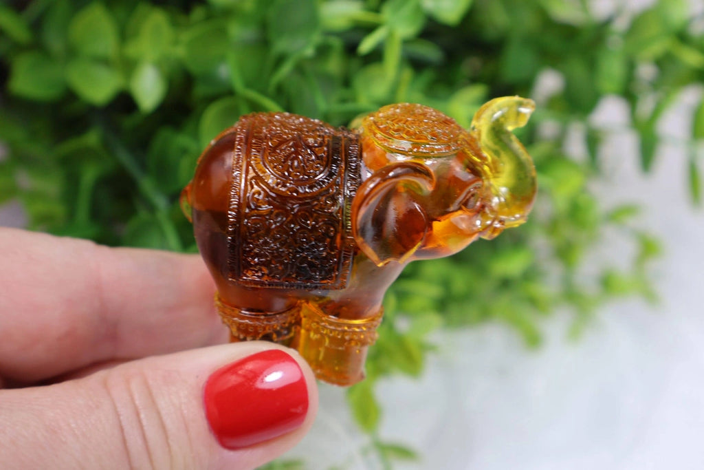 Lucky Elephant Baltic Amber Figurine