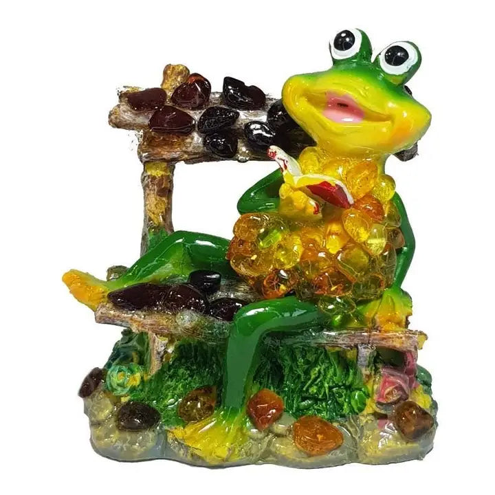 Lucky Frog Baltic Amber Figurine