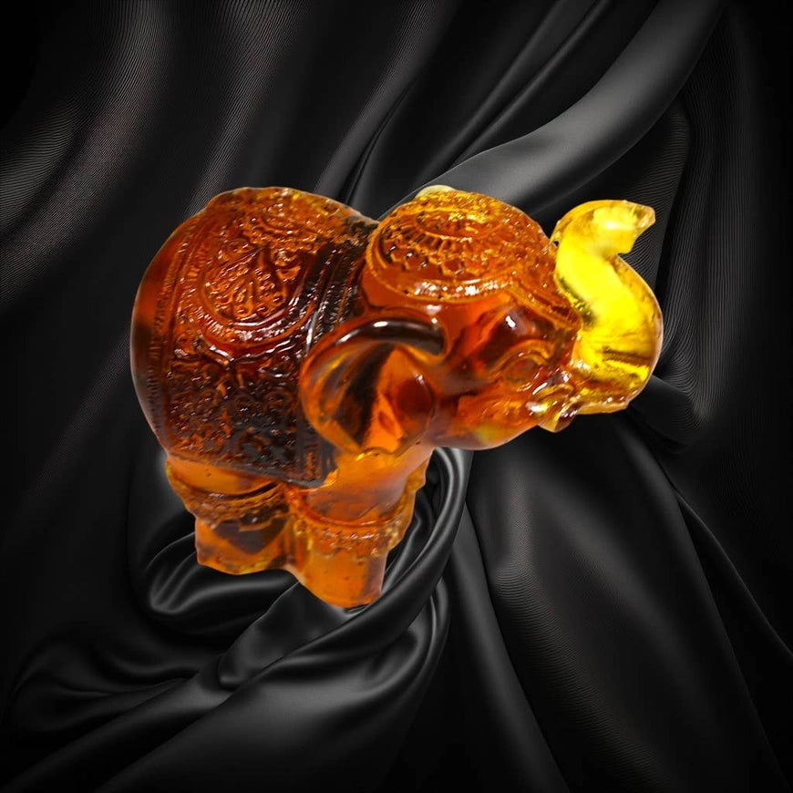 Lucky Elephant Baltic Amber Figurine