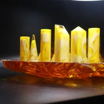 Manhattan Skyline Baltic Amber Chess Set