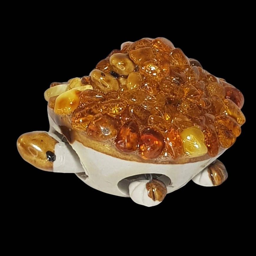 Movable Turtle Baltic Amber Figurine