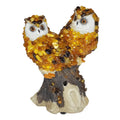 Musical Owl Baltic Amber Figurine