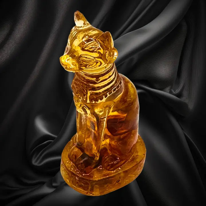 Sphinx Cat Baltic Amber Figurine