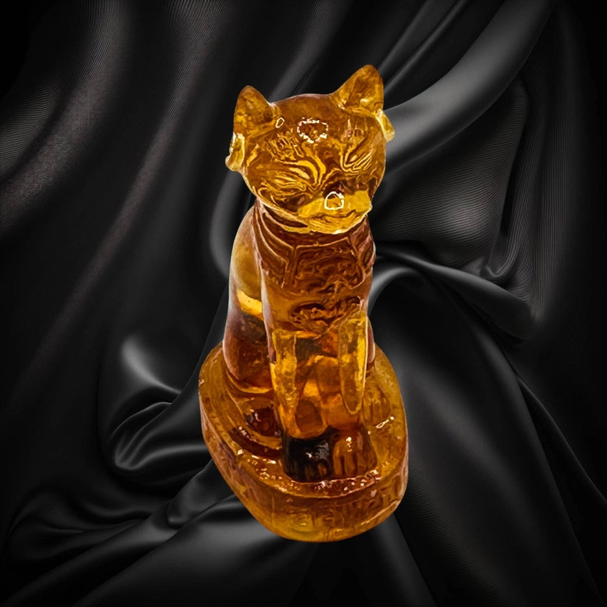 Sphinx Cat Baltic Amber Figurine