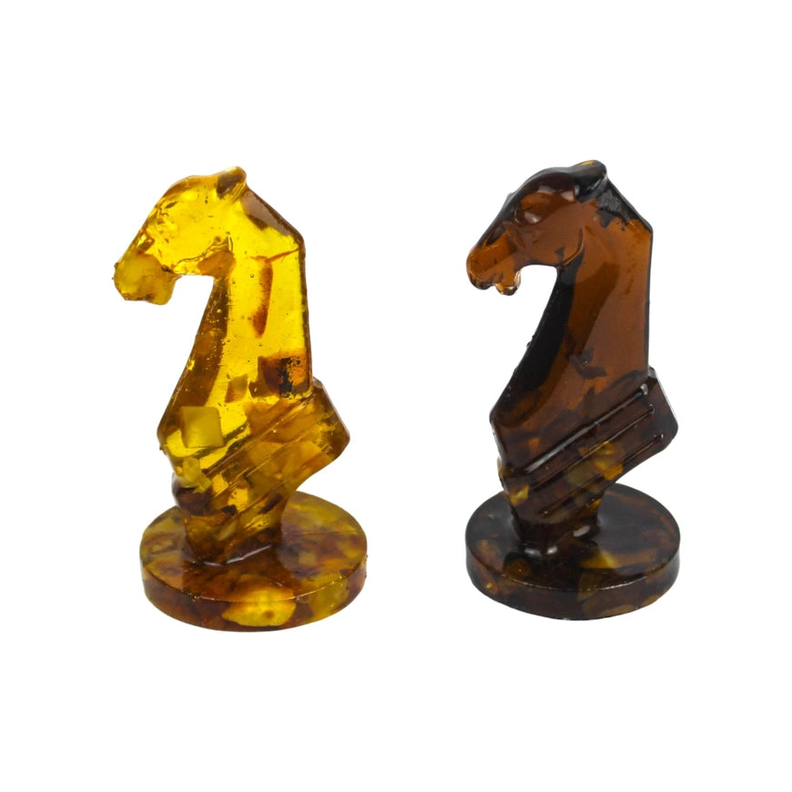 Teutonic Knights Baltic Amber Chess Set