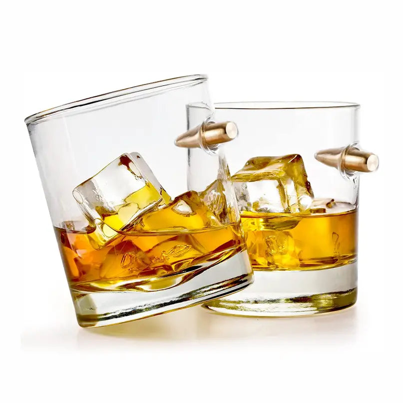 Bullet Infused Whiskey Glass
