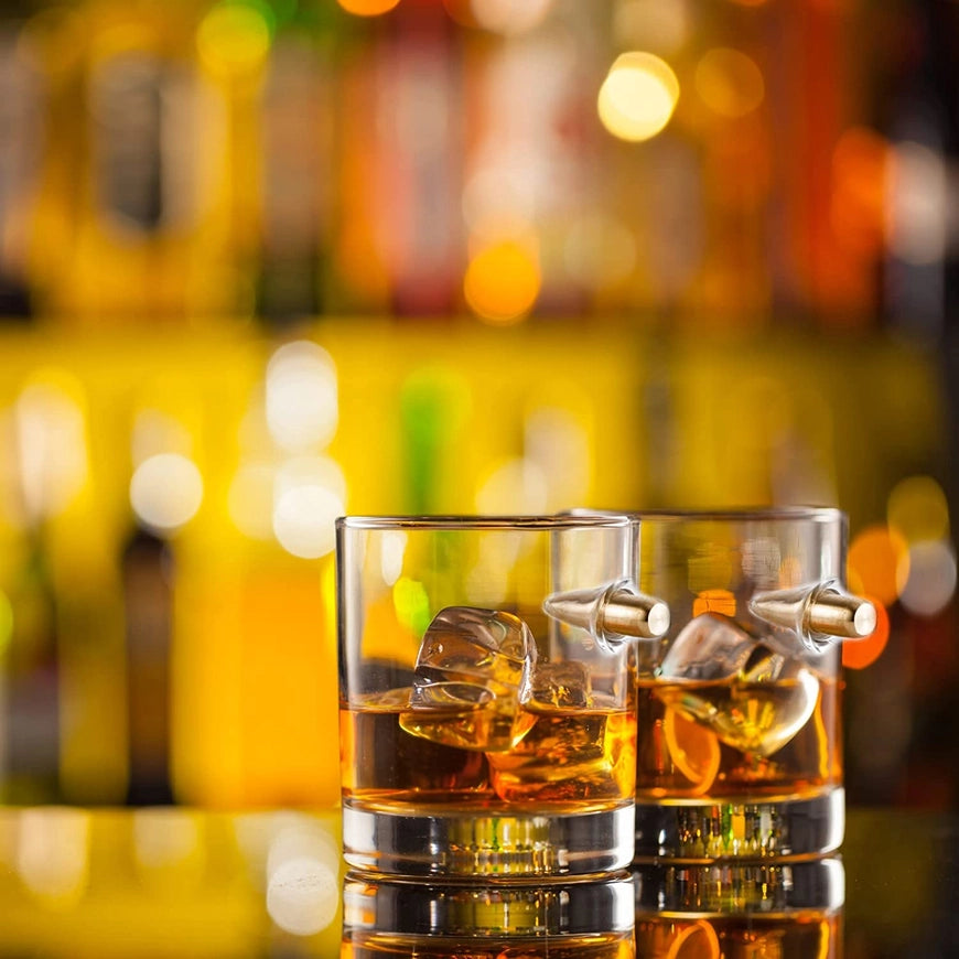 Bullet Infused Whiskey Glass