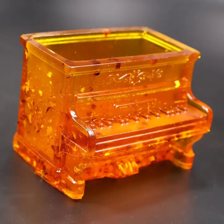 Upright Piano Baltic Amber Figurine