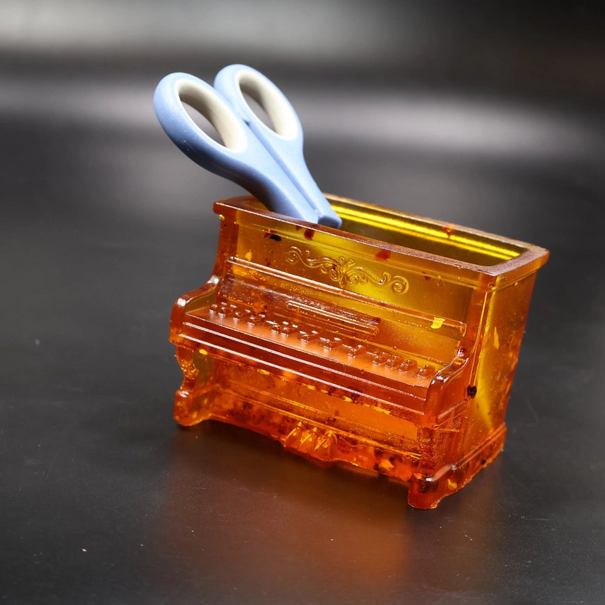 Upright Piano Baltic Amber Figurine